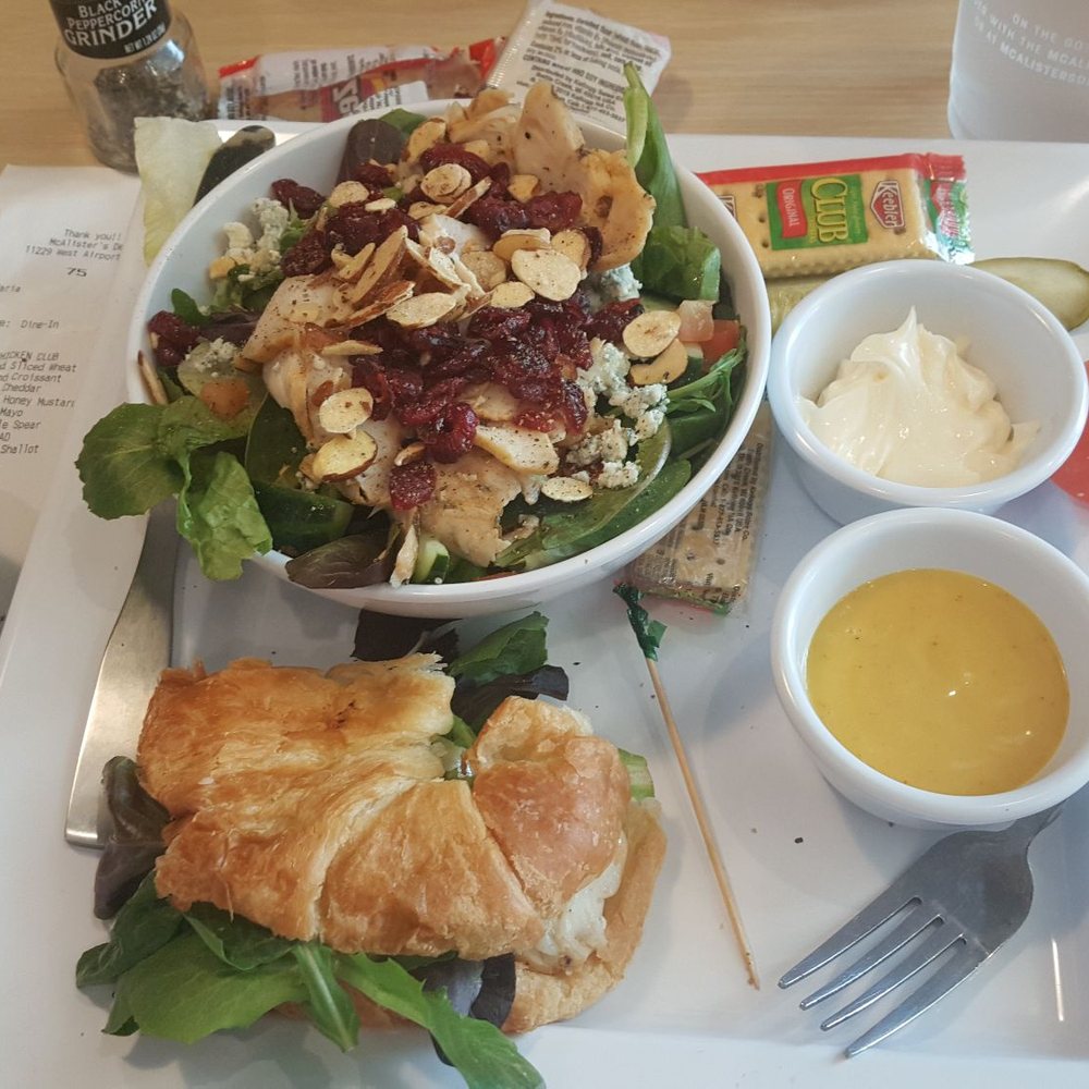 McAlister's Deli - Choose Two- Savannah salad with a half grilled chicken club!! So good! - Delis Near Me - Stafford, Texas McAlister's Deli - Choose Two- Savannah salad with a half grilled chicken club!! So good! - Delis Near Me - Stafford, Texas