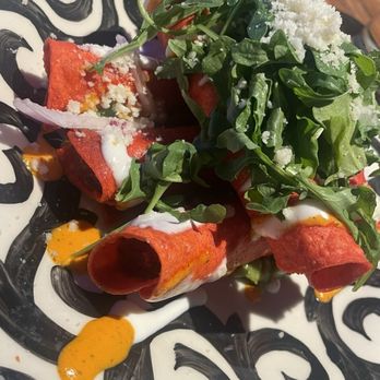 Kalaveras - Chicken Tinga Taquitos - New Mexican Cuisine Near Me - Long Beach, California