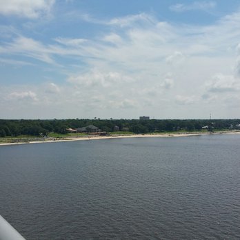 Ocean Springs Bridge - Ocean Springs beach viewed from the bridge - Landmarks & Historical Buildings Near Me - Ocean Springs, Mississippi Ocean Springs Bridge - Ocean Springs beach viewed from the bridge - Landmarks & Historical Buildings Near Me - Ocean Springs, Mississippi