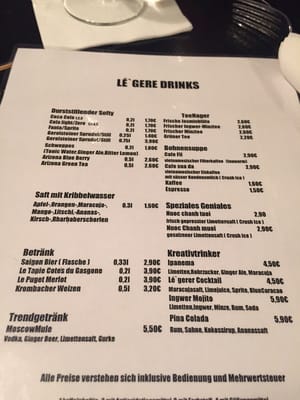 Menu photo 3 Lé'ger Dusseldorf, NW