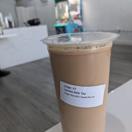 Large lychee milk tea