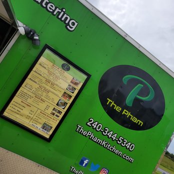 The Pham - a green food truck parked in a parking lot - Food Trucks Near Me - Frederick, Maryland