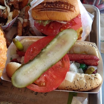 BurgerFi - Chicago Dog was a nice change of pace to the average hot dog - Burgers Near Me - Aventura, Florida BurgerFi - Chicago Dog was a nice change of pace to the average hot dog - Burgers Near Me - Aventura, Florida