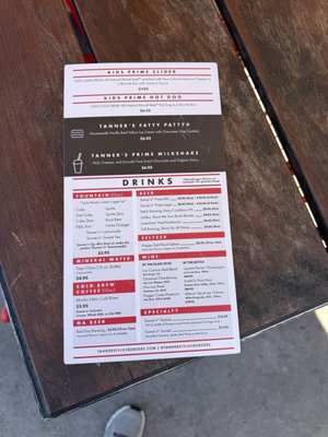 Menu photo 5 Tanner’s Prime Burgers Oceanside, CA