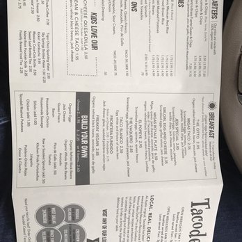 Tacodeli - Menu 1 - Tacos Near Me - Houston, Texas Tacodeli - Menu 1 - Tacos Near Me - Houston, Texas