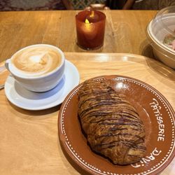 Pâtisserie David - Chocolate Croissant/Cappucino