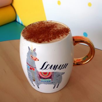 Milk & Cookies Bakeshop - a cup of coffee with a llama on it - Desserts Near Me - Edmonton, Alberta Milk & Cookies Bakeshop - a cup of coffee with a llama on it - Desserts Near Me - Edmonton, Alberta