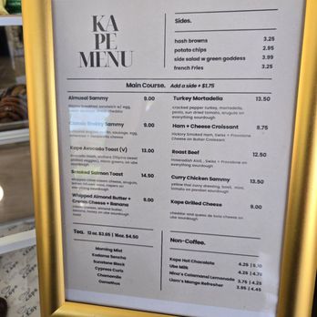 Kape Roasters - Food menu - Coffee Roasteries Near Me - Laguna Niguel, California