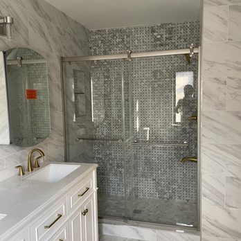 F.D.S Home Renovation - a bathroom with a walk in shower - Painters Near Me - Annandale, Virginia F.D.S Home Renovation - a bathroom with a walk in shower - Painters Near Me - Annandale, Virginia
