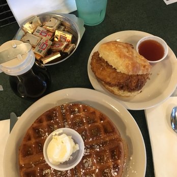 Metro Diner - Belgian waffle & chicken biscuit sandwich - American Near Me - Matthews, North Carolina Metro Diner - Belgian waffle & chicken biscuit sandwich - American Near Me - Matthews, North Carolina