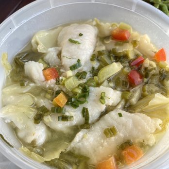 Trendy Dumpling - Fish with Pickle - Noodles Near Me - Houston, Texas Trendy Dumpling - Fish with Pickle - Noodles Near Me - Houston, Texas