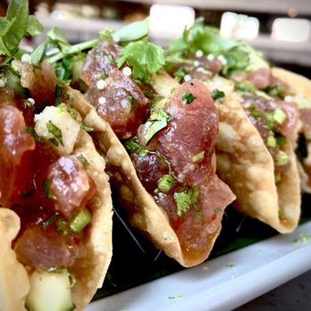 Oak - CRISPY AHI TUNA TACOS - New American Near Me - Laguna Beach, California Oak - CRISPY AHI TUNA TACOS - New American Near Me - Laguna Beach, California