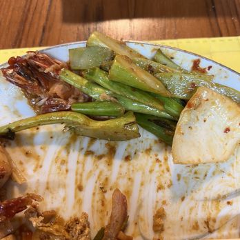 Chiang Mai Junction - Broccoli that to could not eat left on my plate. - Thai Near Me - Toronto, Ontario