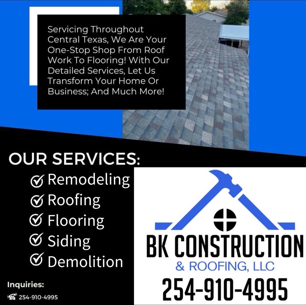 Slide of BK Construction & Roofing