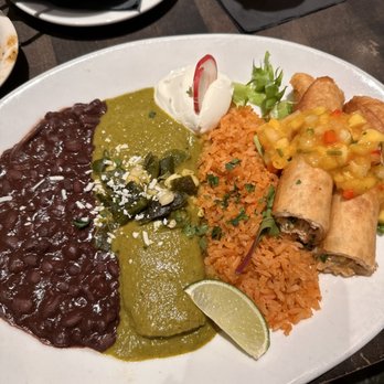 Cha Cha's Latin Kitchen - Cheese Enchiladas & Chicken Flautas! Very tasty. - Bars Near Me - Brea, California Cha Cha's Latin Kitchen - Cheese Enchiladas & Chicken Flautas! Very tasty. - Bars Near Me - Brea, California