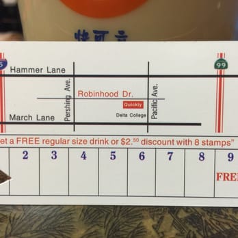 Quickly - Get your frequent flyer card! - Bubble Tea Near Me - Stockton, California