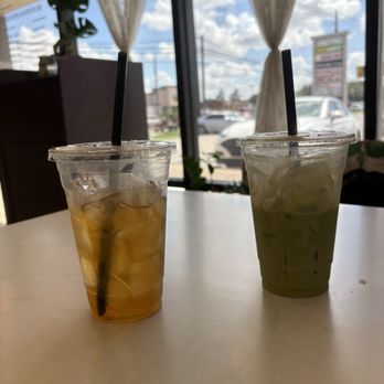 EM Cafe - Got the winter melon green tea and green thai tea 3 both were super yummy and on the sweeter side! - Coffee & Tea Near Me - Deer Park, Texas