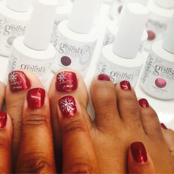 Darling Nails - Christmas nails!! - Nail Salons Near Me - Azusa, California