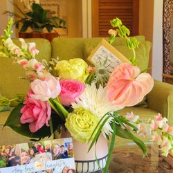 Floral Designs Maui - Magnifcent Maui Mothers Day work of art using Maui's unique flowers. Including an original vase to hold future floral memories.