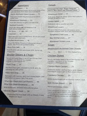Menu photo 2 The Wheelhouse & Crowsnest Bandon, OR Menu photo 2 The Wheelhouse & Crowsnest Bandon, OR