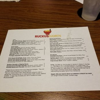 Ruckus Ramen - Ramen Near Me - Lansing, Michigan