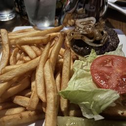 burger and fries burger and fries