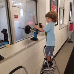 Shooting water at our Pathfinder! Shooting water at our Pathfinder!