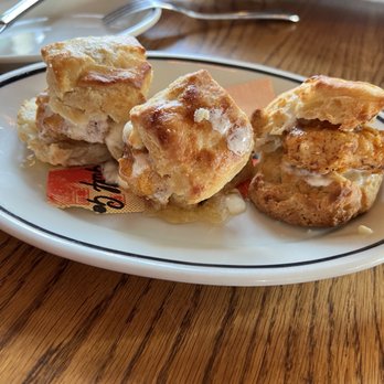 La Lucha - Chicken and honey biscuits - Seafood Near Me - Houston, Texas