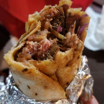 Winston's Kitchen - Jerk chicken wrap - Caribbean Near Me - Austin, Texas