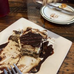 Tiramisu was store-bought, but still very good Tiramisu was store-bought, but still very good