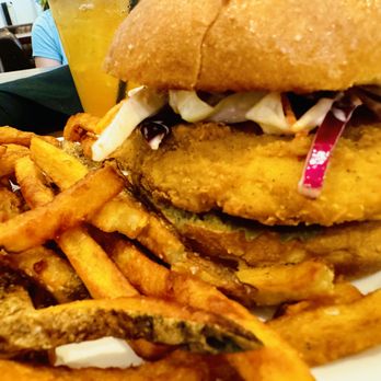 On The Rocks - Fried Chicken Sandwich - Steakhouses Near Me - Worden, Montana