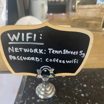 Tenn Street Coffee - WiFi network and password. - Coffee & Tea Near Me - Denver, Colorado Tenn Street Coffee - WiFi network and password. - Coffee & Tea Near Me - Denver, Colorado