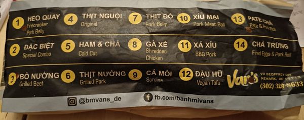 Menu photo 1 Van's Banh Mi Newark, DE Menu photo 1 Van's Banh Mi Newark, DE