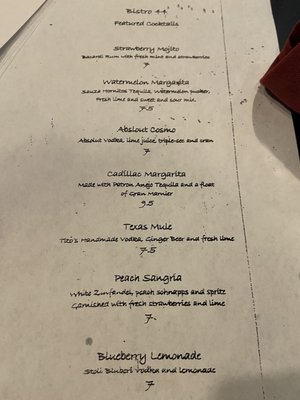 Menu photo 3 Bistro 44 Tucson, AZ