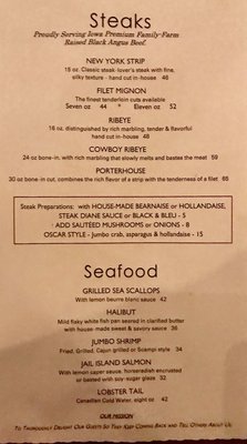 Menu photo 5 Stables Steakhouse Terre Haute, IN