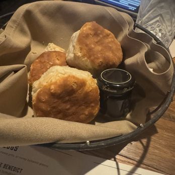 Malone's Palomar - Great tasting biscuits served before breakfast with two small jars of jam to open if desired! Burscuits are superb. - Steakhouses Near Me - Lexington, Kentucky Malone's Palomar - Great tasting biscuits served before breakfast with two small jars of jam to open if desired! Burscuits are superb. - Steakhouses Near Me - Lexington, Kentucky