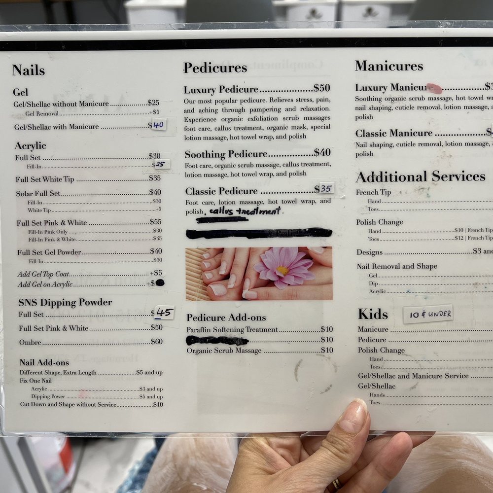 A 1Nails - Services menu part. 2 - Nail Salons Near Me - Nashville, Tennessee A 1Nails - Services menu part. 2 - Nail Salons Near Me - Nashville, Tennessee
