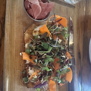 Bin22 - Ricotta flatbread (prosciutto on the side) - Tapas/Small Plates Near Me - Jackson, Wyoming Bin22 - Ricotta flatbread (prosciutto on the side) - Tapas/Small Plates Near Me - Jackson, Wyoming
