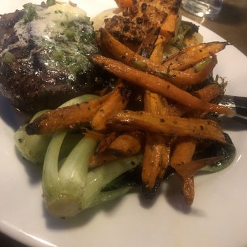 Midway Mercantile - Wagu steak with carrots and some magic veggie stuff - New American Near Me - Midway, Utah Midway Mercantile - Wagu steak with carrots and some magic veggie stuff - New American Near Me - Midway, Utah