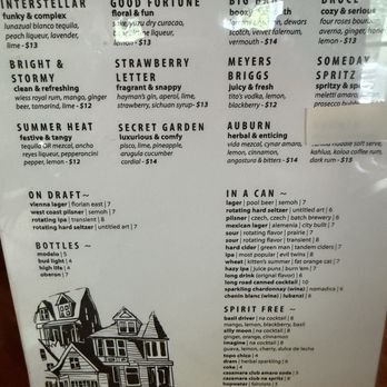 Two Birds - Menu - Cocktail Bars Near Me - Detroit, Michigan