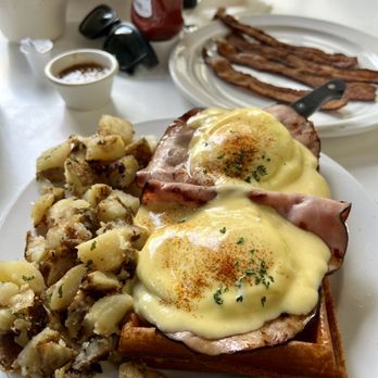More Than Waffles - Waffle Benedict - Breakfast & Brunch Near Me - Encino, California More Than Waffles - Waffle Benedict - Breakfast & Brunch Near Me - Encino, California