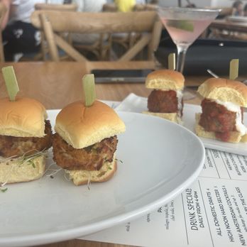 Dougherty's Steakhouse & Raw Bar - Crab cake sliders and meatball sliders - Steakhouses Near Me - Atlantic City, New Jersey Dougherty's Steakhouse & Raw Bar - Crab cake sliders and meatball sliders - Steakhouses Near Me - Atlantic City, New Jersey