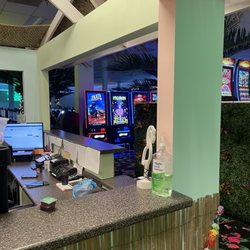 South Beach Sweepstakes back of tiki bar but the slushie machine
