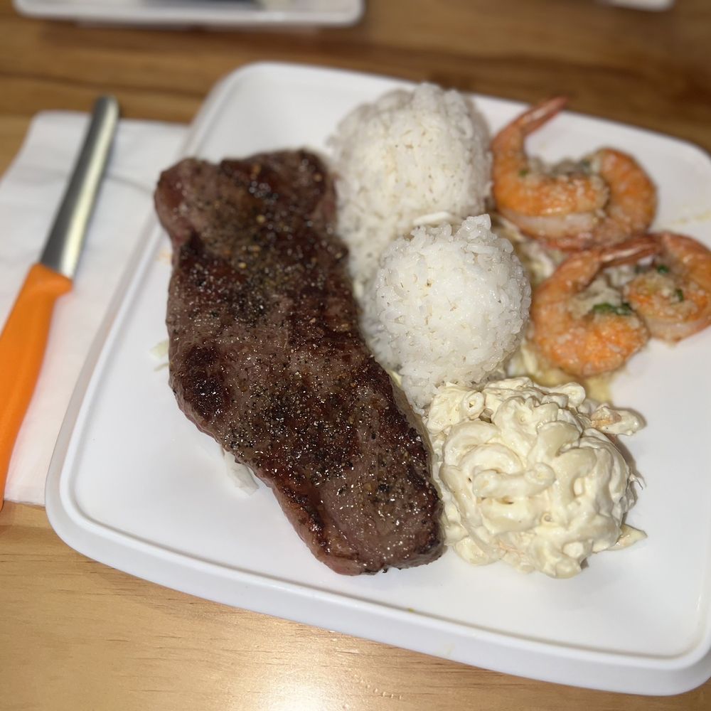My NY Steak & Garlic Shrimp Combo Plate! My NY Steak & Garlic Shrimp Combo Plate!