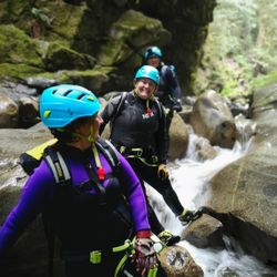 West Coast Canyoning Adventures - All smiles out here!