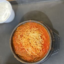 Kimchi Stew with Ham & Ramen Noodle [budae]