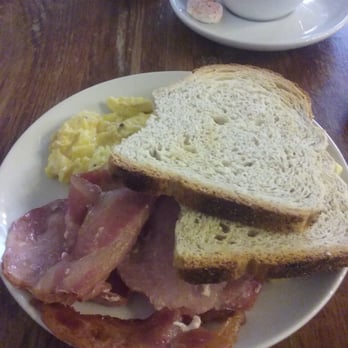 KC Peaches Cafe Pearse Street - My scrambled egg and bacon with added toast I won't eat! - Delis Near Me - Dublin, D