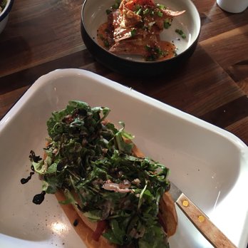 SENATE - Lindsey Lohan hot dog and crispy wontons - Gastropubs Near Me - Blue Ash, Ohio