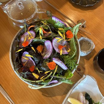 Izakaya Gama - Delicious salad of unique asian greens - Izakaya Near Me - Point Arena, California