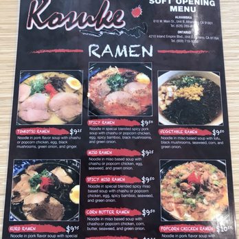 Kosuke Ramen - Front - Ramen Near Me - Ontario, California Kosuke Ramen - Front - Ramen Near Me - Ontario, California
